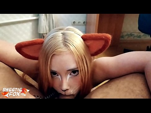 ❤️ Kitsune gbe dick ati pẹlu ni ẹnu rẹ ❤️❌ Ohun onihoho ti ile ☑
